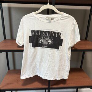 Small ALL SAINTS LONDON WHITE T-SHIRT